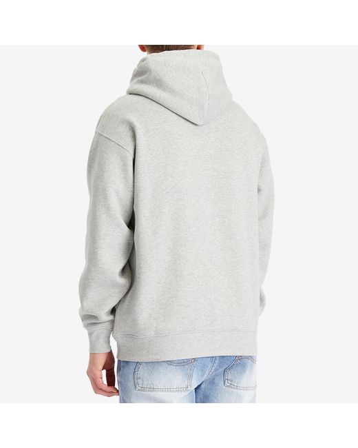 Dime Gray Cursive Logo Hoodie for men