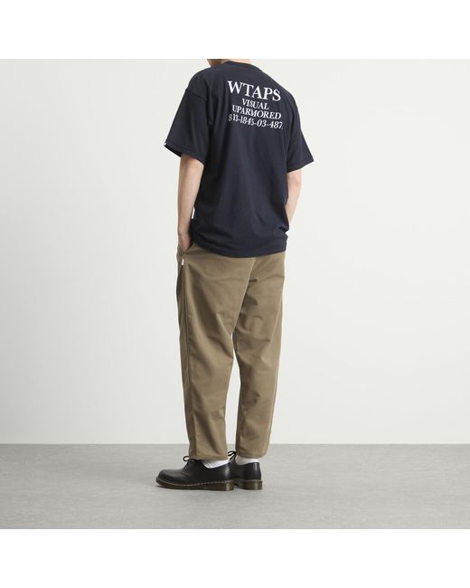 WTAPS Academy Back Logo T-Shirt in Blue for Men | Lyst