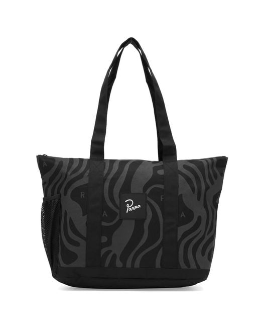 by Parra Black The Blob Tote Bag for men