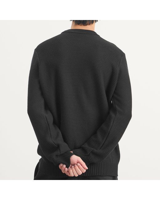 Stone Island Black Ghost Cotton Cashmere Knit Jumper for men