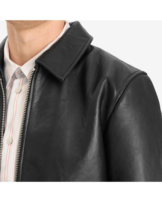 Won Hundred Black Dutton Leather Jacket for men