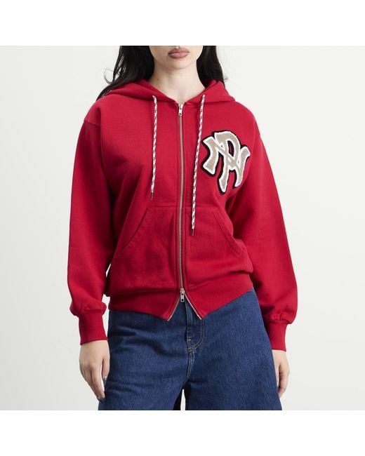No Problemo Red Nyp Varsity Hoodie