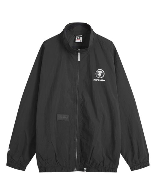 Aape By A Bathing Ape Aape Nylon Track Jacket in Black for