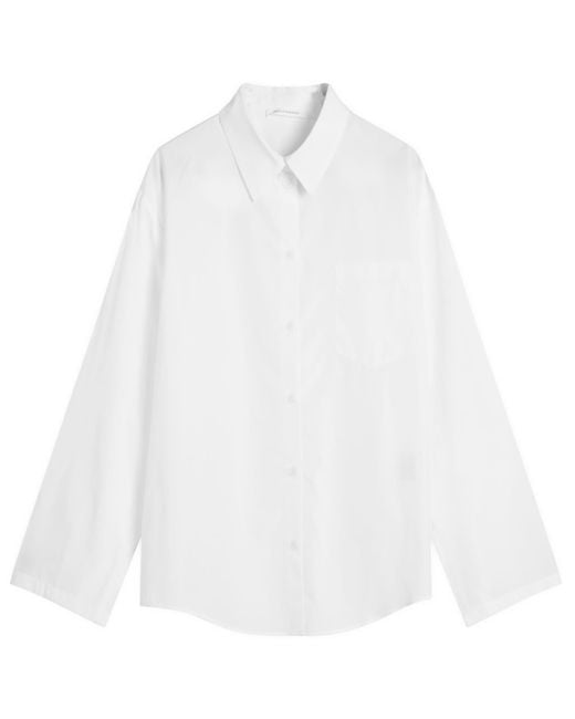 CECILIE BAHNSEN White Bridget Cotton Shirt