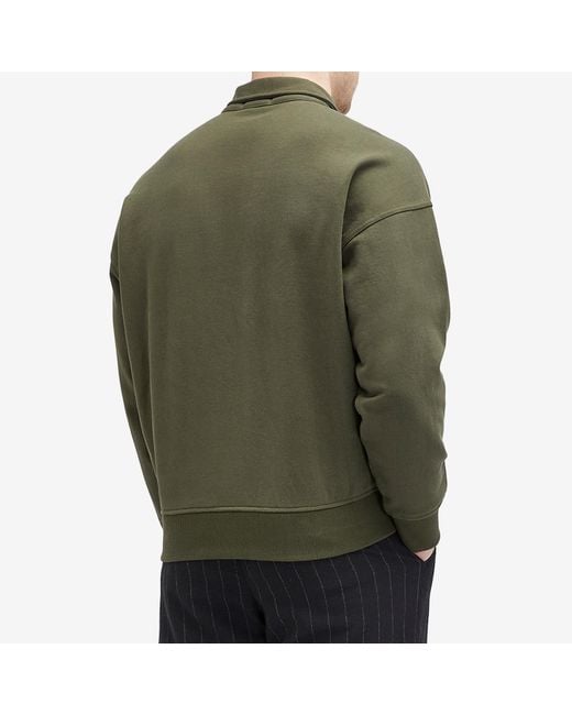 Polo Ralph Lauren Green Heavyweight Quarter Zip Sweatshirt for men