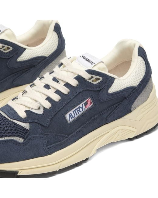 Autry Blue Hyperway Low Suede Sneakers for men