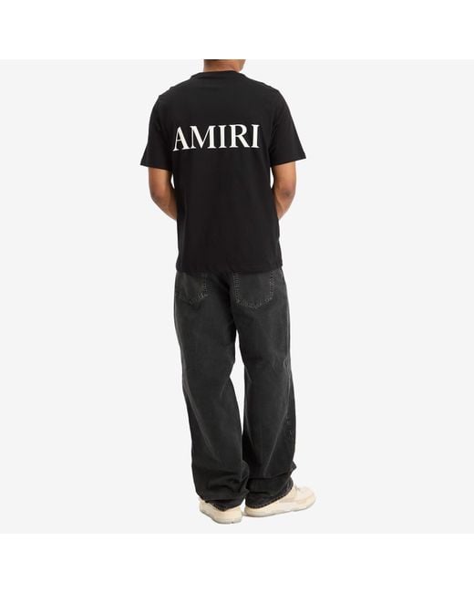 Amiri Black Ma Core Logo Tee for men