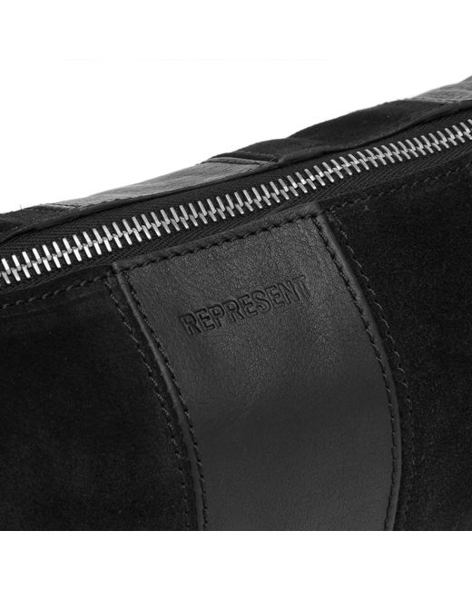 Represent Black Snap Baguette Bag