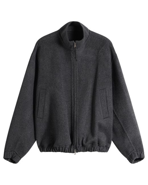 NOTHING WRITTEN Black Plaza Zip Blouson