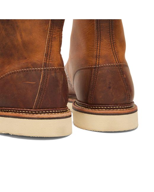 Red Wing Brown 1907 Heritage Work 6" Moc Toe Boot for men