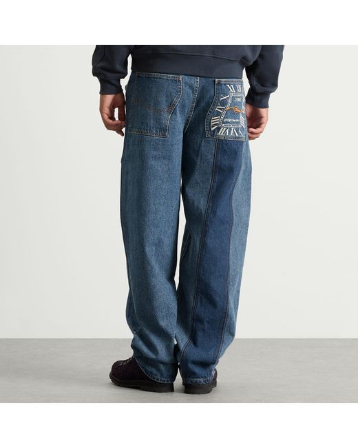 Dime Blue Baggy Denim Pants for men