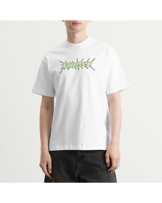 Butter Goods White Nail Logo T-Shirt for men