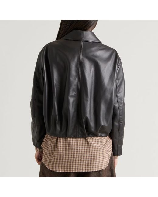 YMC Black Edge Leather Jacket