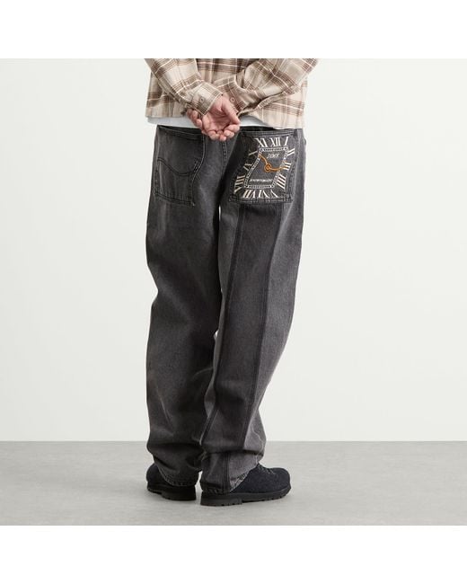 Dime Gray Baggy Denim Pants for men