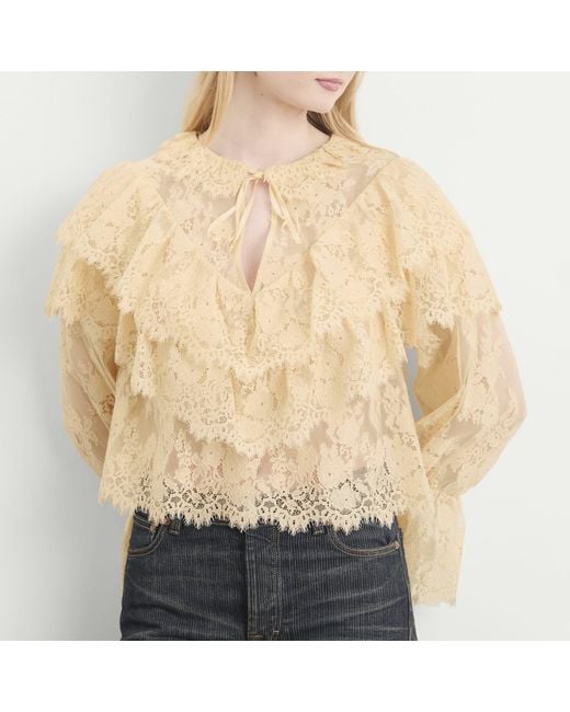Rixo Natural Faryn Top