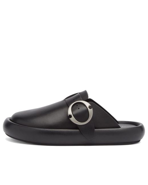 Alexander McQueen Black Leather Clog for men
