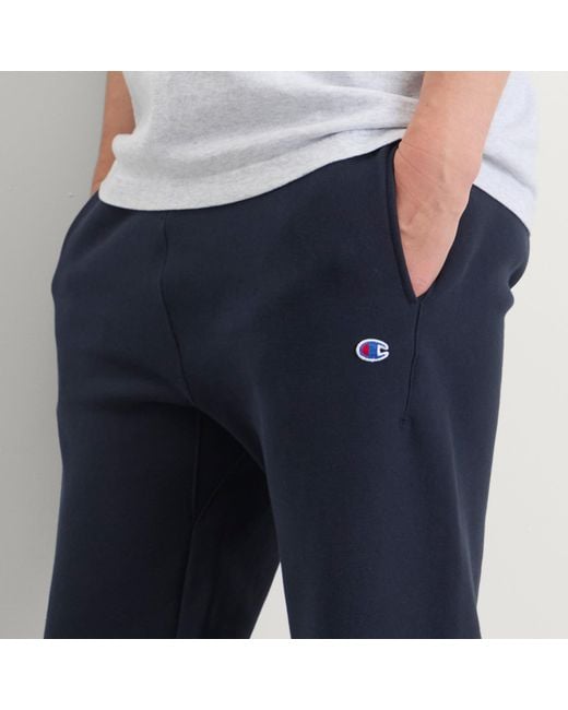 Champion Blue Reverse Weave Loose Cuffed Sweat Pants for men