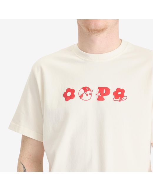 Pawa Speed Sports White Monogram T-Shirt for men