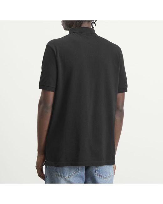 Stone Island Black Patch Logo Polo for men