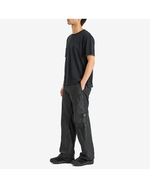 Stone Island Gray Organic Nylon Panama-Tc Cargo Pants for men