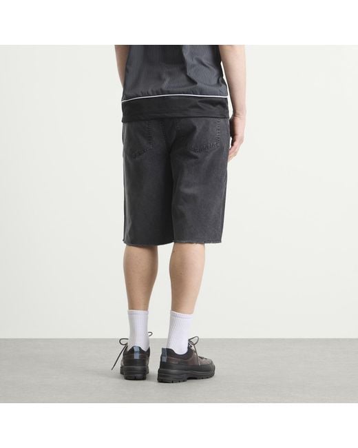 Umbro Gray Washed Drill Short for men