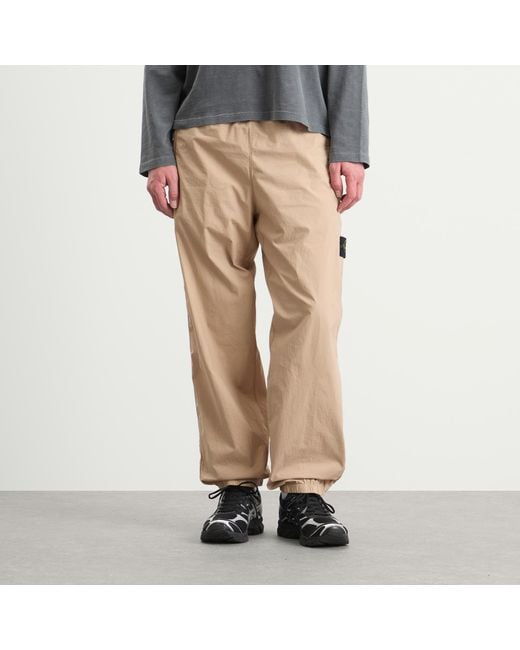 Stone Island Natural Tela Paracadute Trousers for men