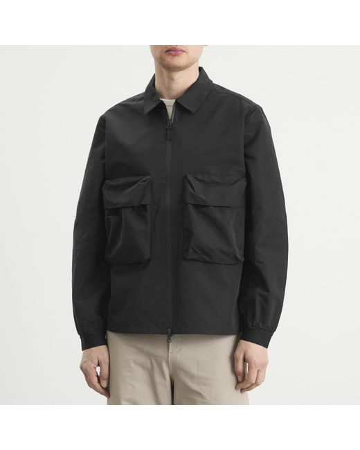 Purple Mountain Observatory Black Climate Shirt Jacket for men