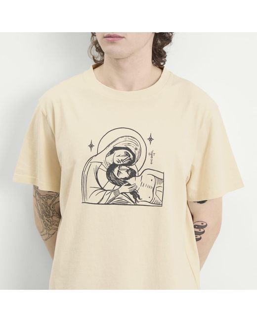 Second/Layer Natural Second Layer Baby Baggy La Piedad T-Shirt for men