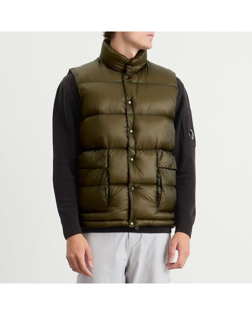C P Company Green Dd-Shell Vest for men