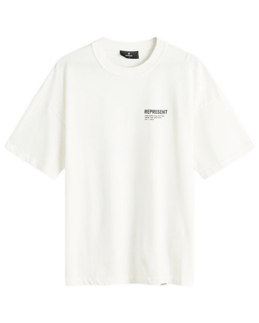 Represent White Monochrome Icons T-Shirt for men