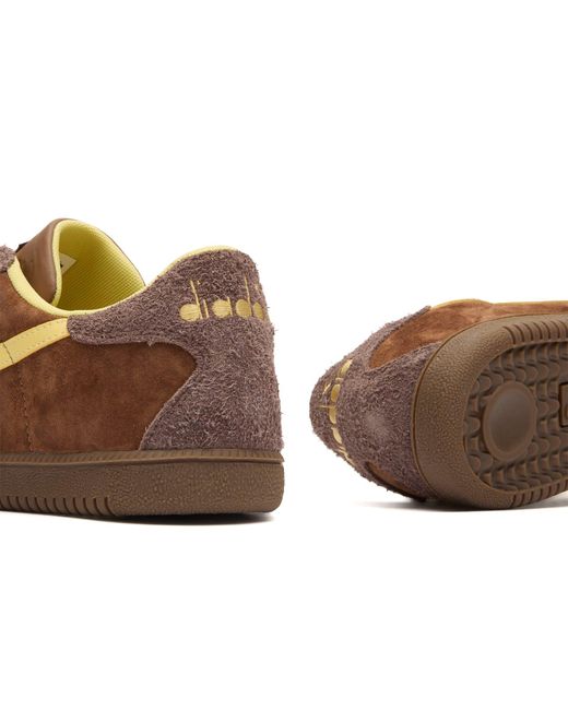 Diadora Brown Trainer Hairy Sneaker for men