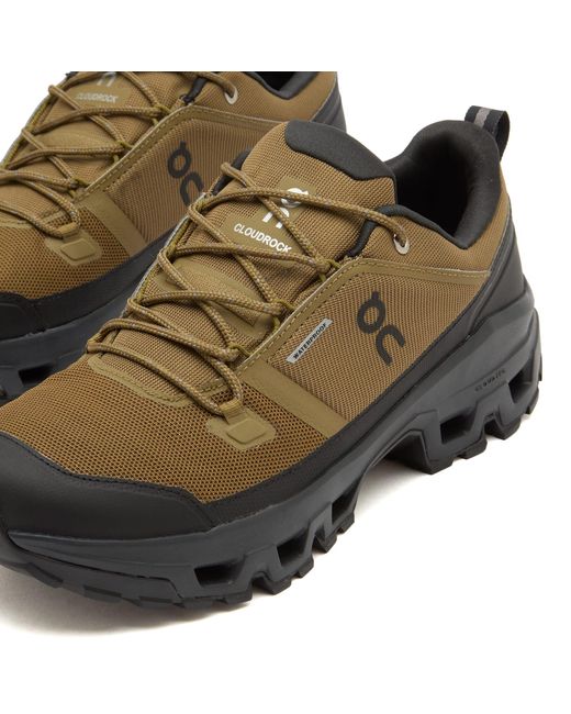 On Shoes Brown Cloudrock Low Wp for men