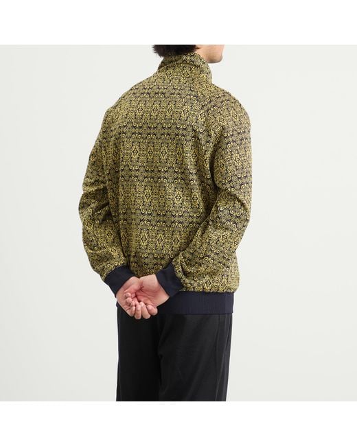 Needles Green Poly Jacquard Track Jacket for men