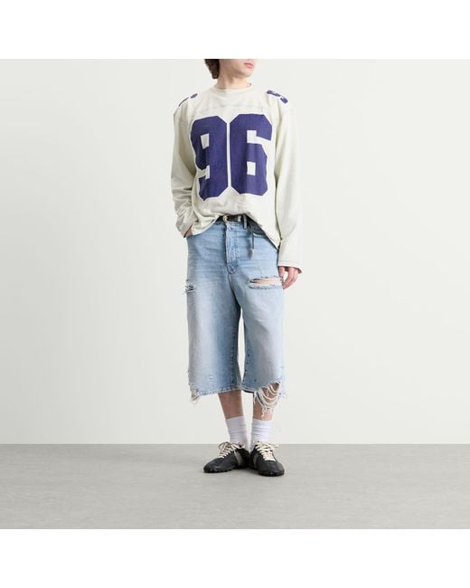 Acne Blue Exfold Long Sleeve Jersey for men