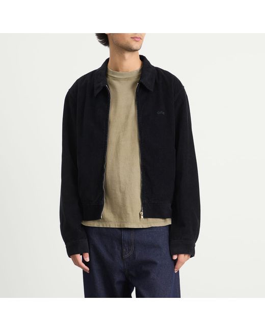 Arte' Black Corduroy Jacket for men