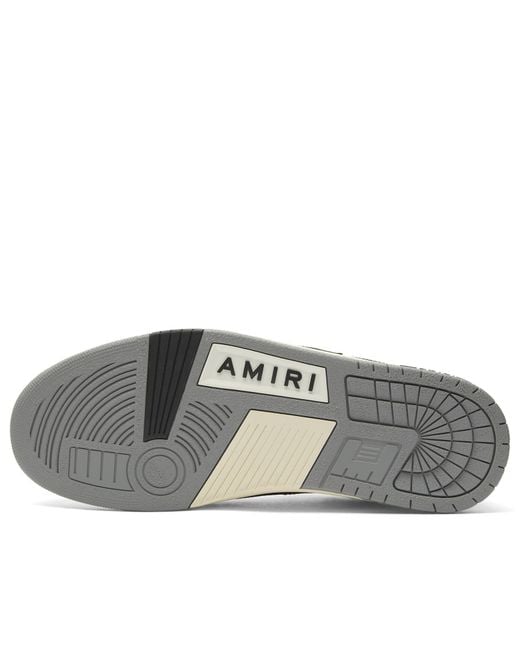 Amiri Blue Skel Low Top Leather Sneakers for men