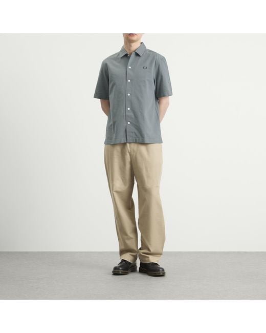 Fred Perry Gray Logo Shirt for men