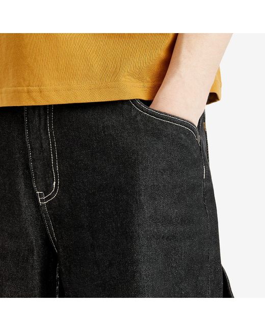 Dime Black Classic Denim Shorts for men