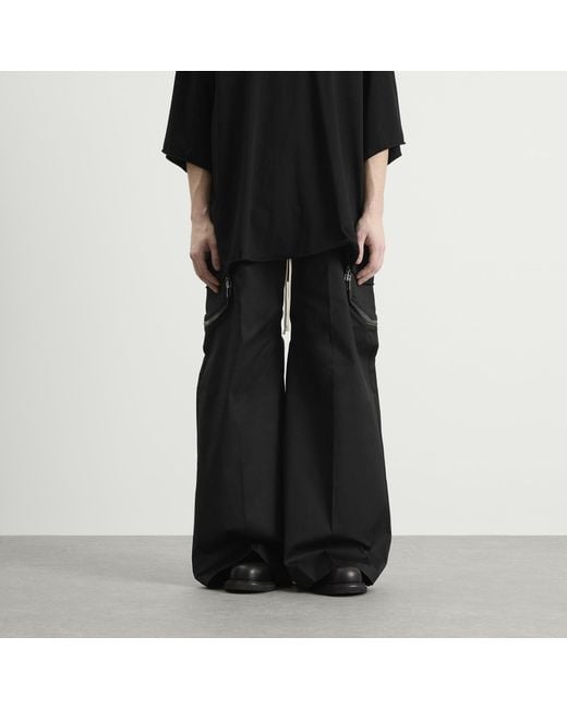Rick Owens Black Heizer Belas Trousers for men
