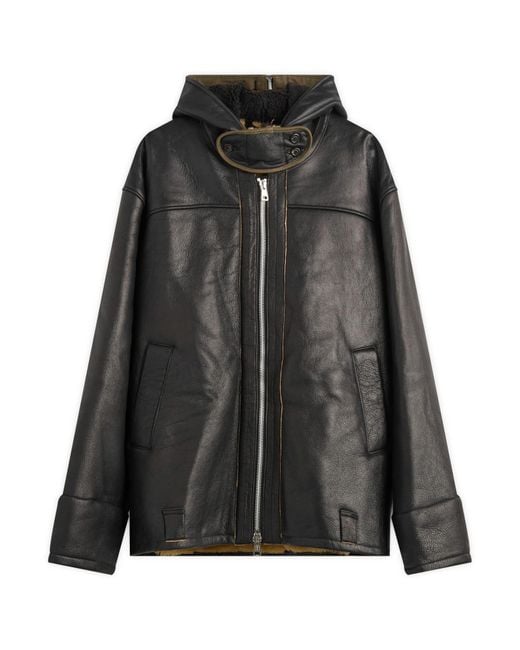 Our Legacy Black Blizzard Shearling Jacket for men