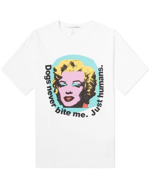 Comme des Garçons White X Andy Warhol Marilyn Monroe T-Shirt for men