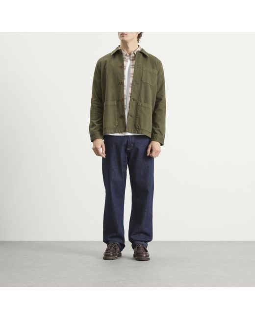Nudie Jeans Green Nudie Barney Worker Jacket for men