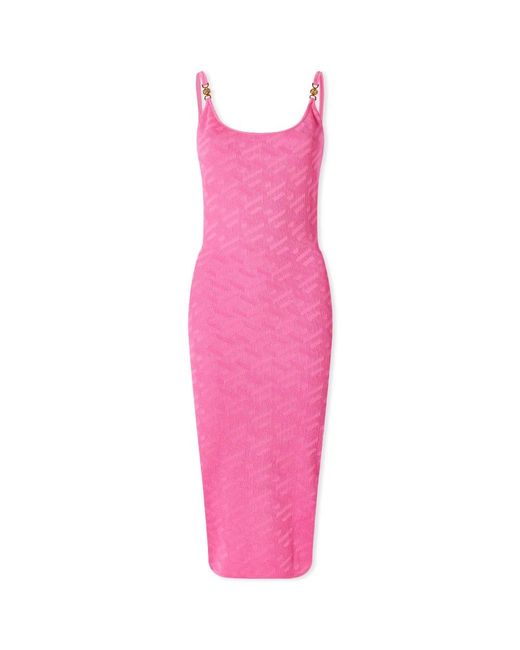 Versace Bodycon Dress in Pink | Lyst