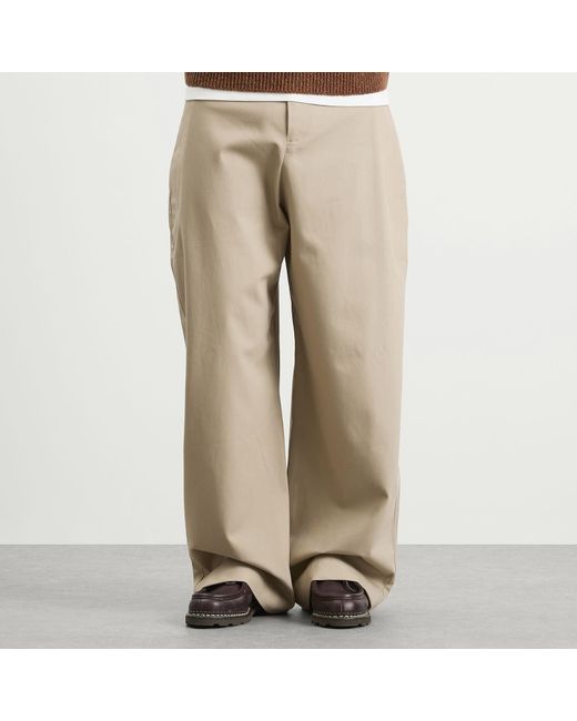 SAGE NATION Natural Wide Tailored Trouser for men