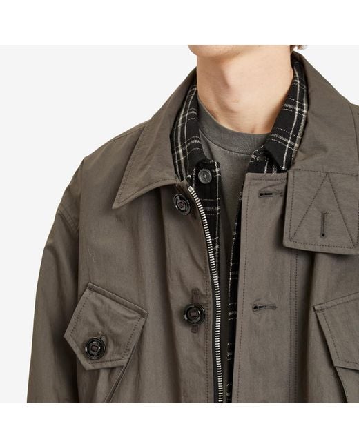 Our Legacy Brown Nylon Service Jacket for men