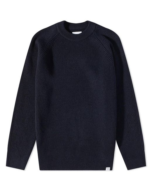 Norse Projects Blue Roald Chunky Cotton Knit for men