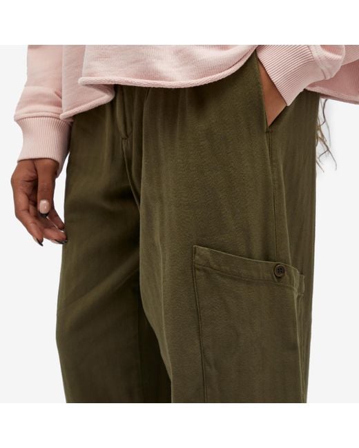 YMC Green Greease Wide Trousers