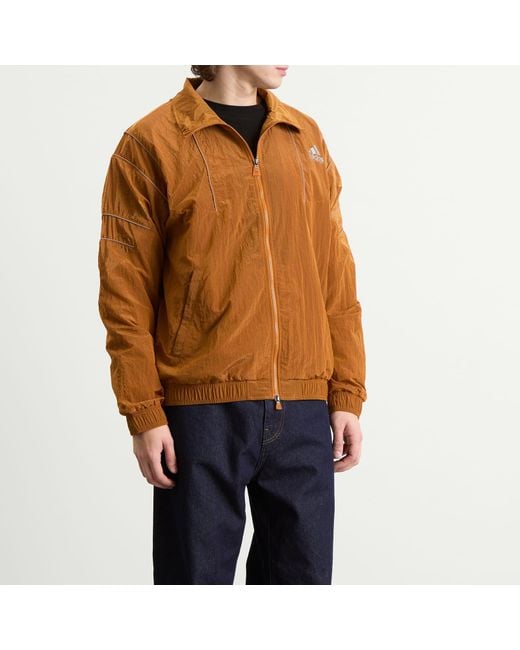 Adidas Brown Eqt Track Top for men