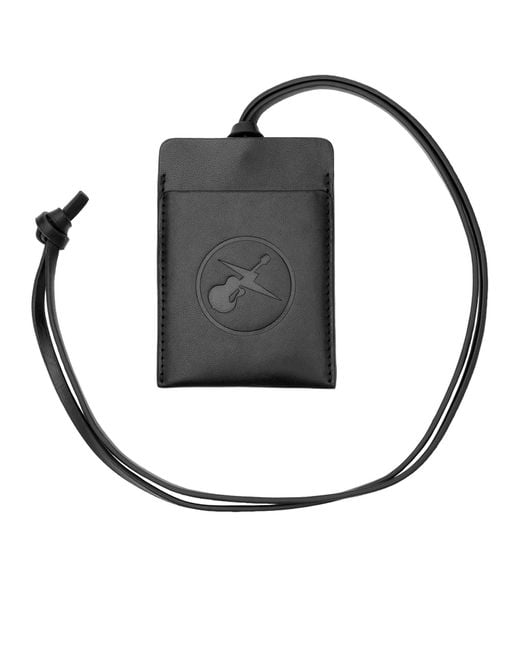 A.P.C. Black Frgmt. Dough Card Holder for men