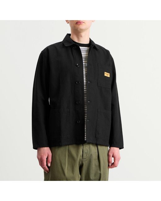 Service Works Black Canvas Chore Shirt for men